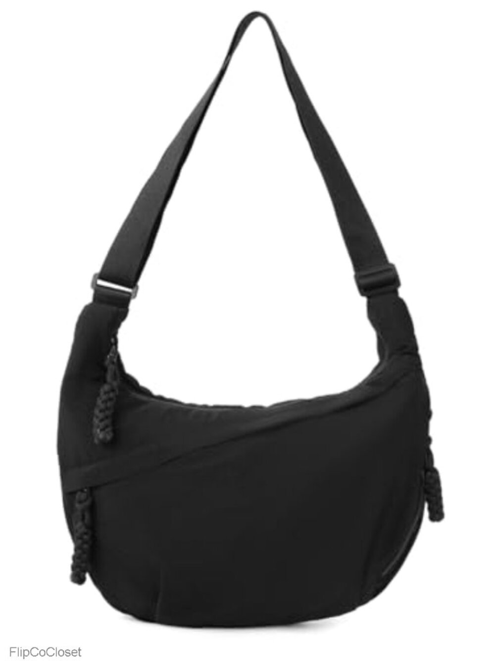 Waterproof Nylon Crescent Hobo Shoulder Bag Crossbody Purse